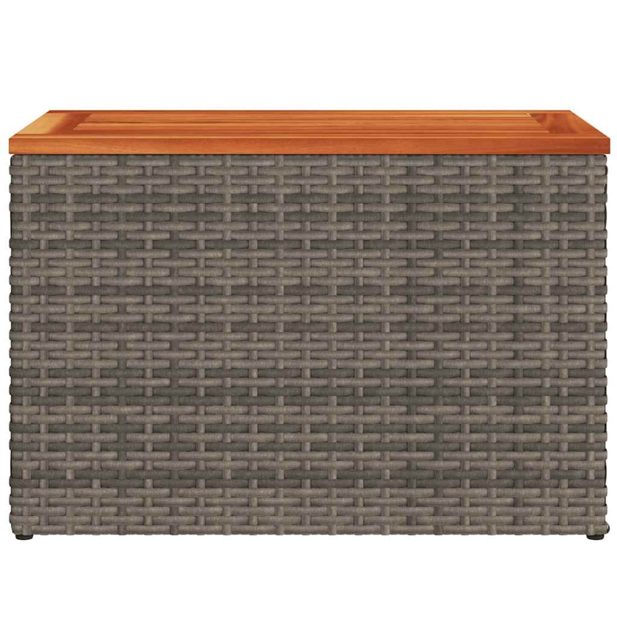 vidaXL Τραπεζάκια Κήπου 2 τεμ. Γκρι 55x34x37εκ. Συνθ.Ρατάν/Μασίφ Ξύλο