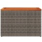 vidaXL Τραπεζάκια Κήπου 2 τεμ. Γκρι 55x34x37εκ. Συνθ.Ρατάν/Μασίφ Ξύλο