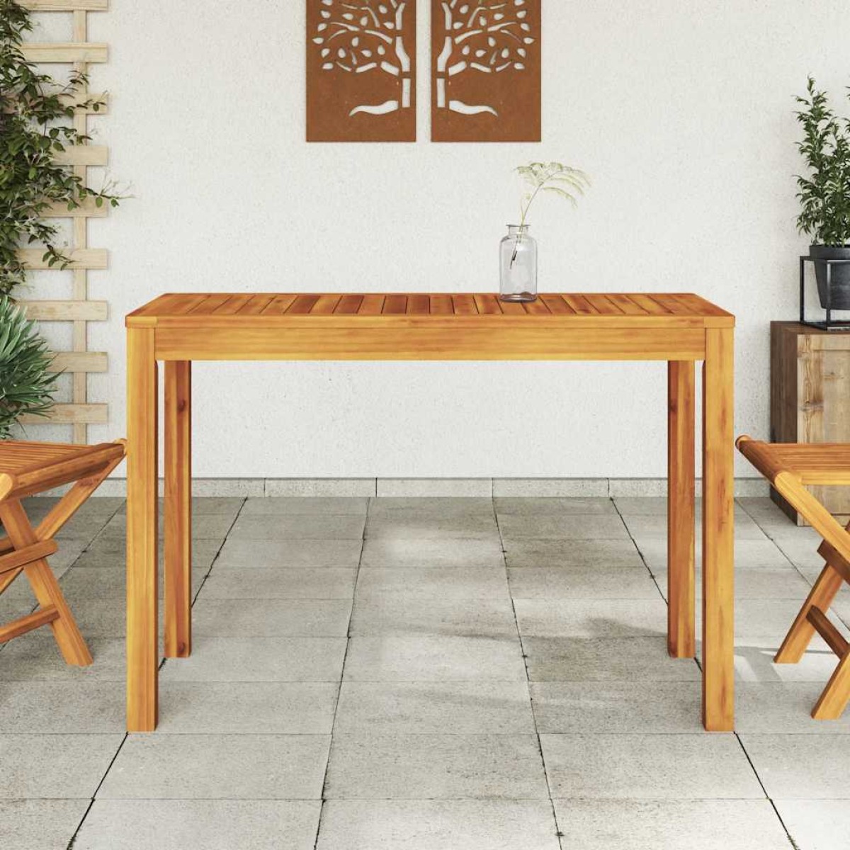 vidaXL Τραπεζαρία Κήπου 110x55x75 εκ. Μασίφ Ξύλο Ακακίας