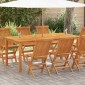 vidaXL Τραπεζαρία Κήπου 180 x 90 x 75 εκ. από Μασίφ Ξύλο Ακακίας