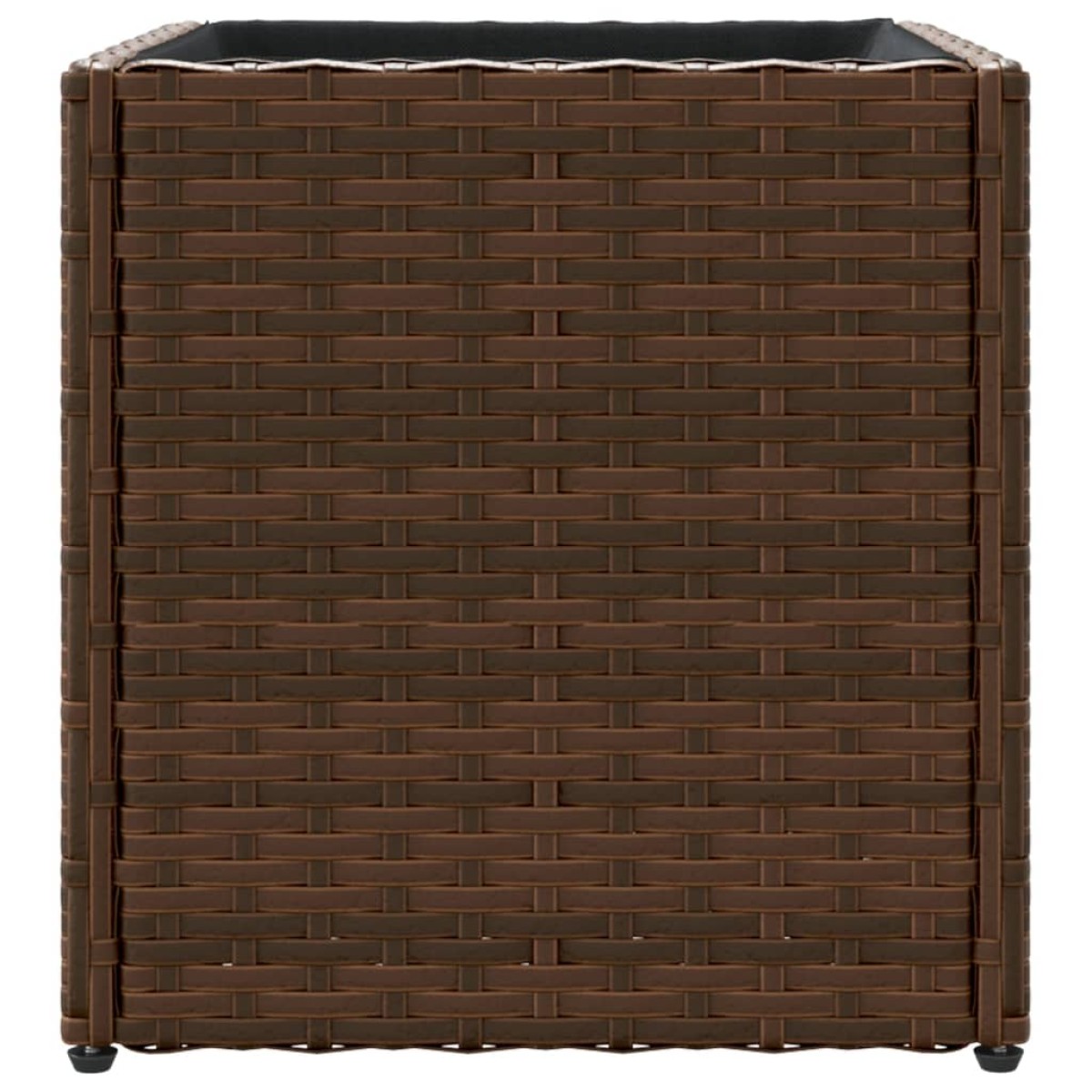 vidaXL Ζαρντινιέρα Κήπου Καφέ 36x30x32 εκ. από Συνθετικό Ρατάν