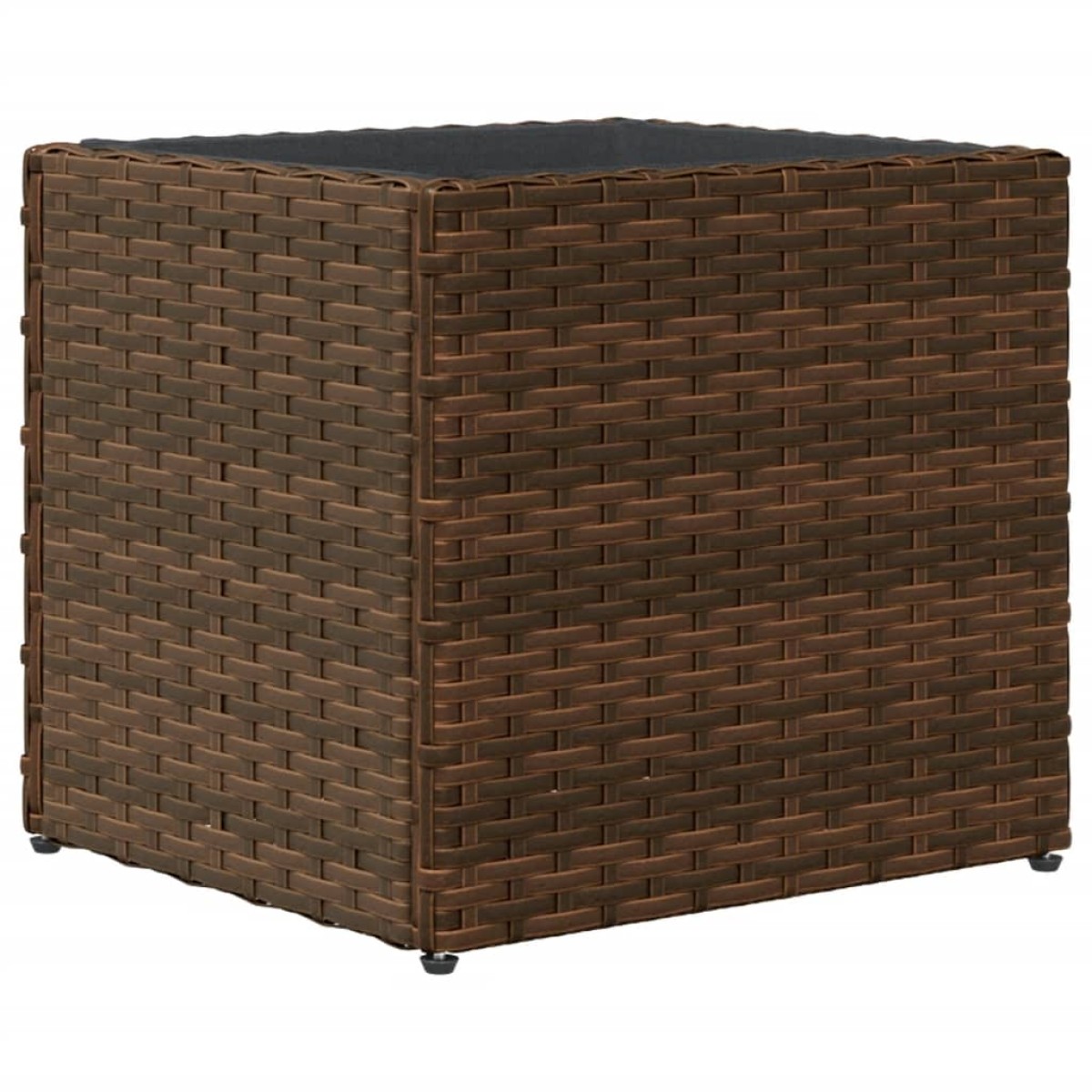 vidaXL Ζαρντινιέρα Κήπου Καφέ 36x30x32 εκ. από Συνθετικό Ρατάν