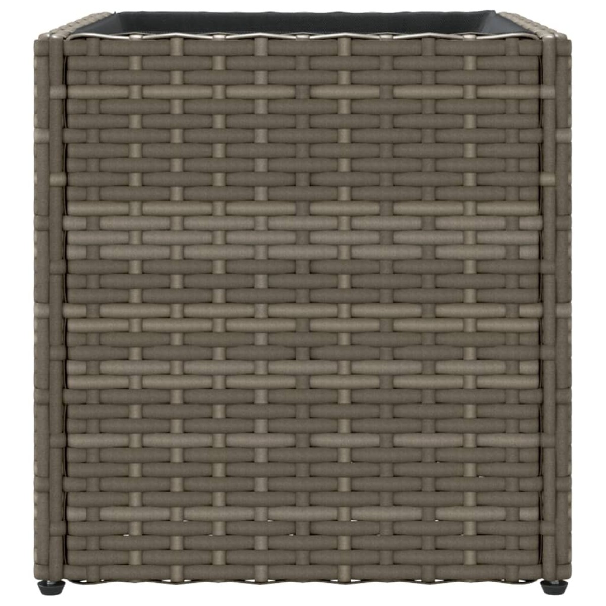 vidaXL Ζαρντινιέρα Κήπου Γκρι 36x30x32 εκ. από Συνθετικό Ρατάν