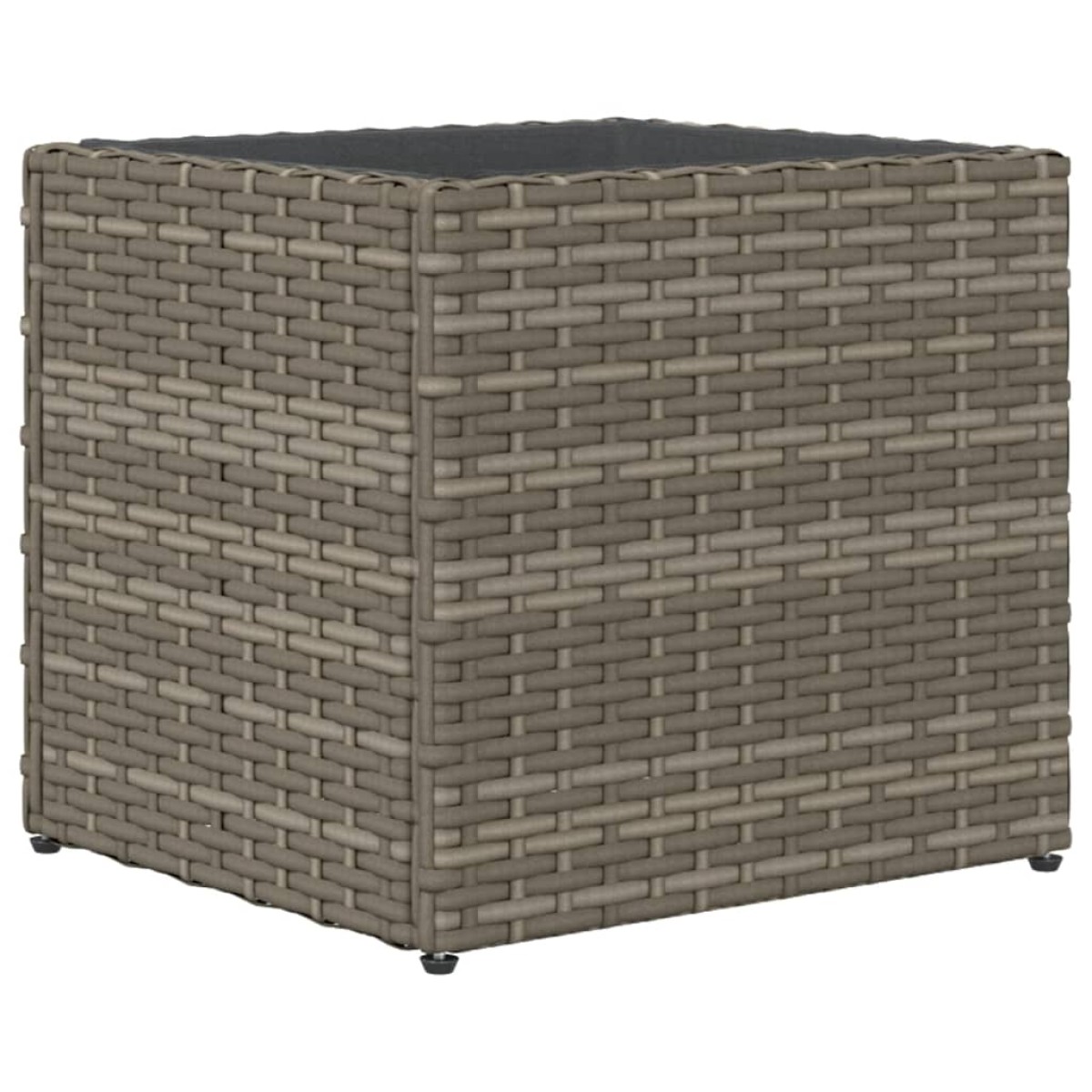 vidaXL Ζαρντινιέρα Κήπου Γκρι 36x30x32 εκ. από Συνθετικό Ρατάν