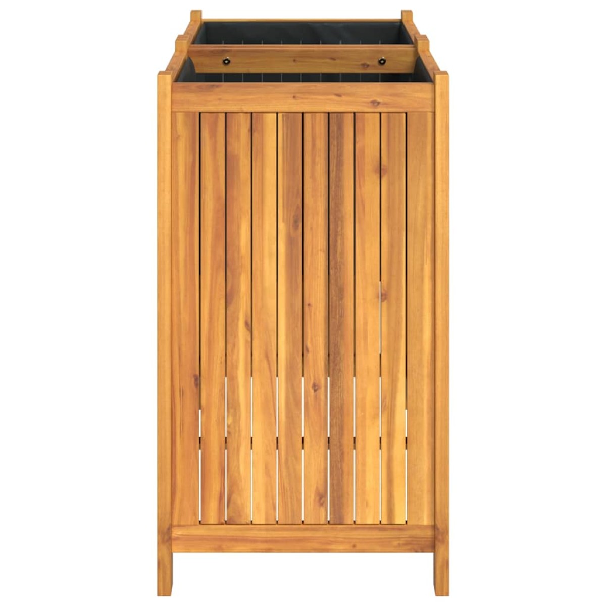 vidaXL Ζαρντινιέρα Κήπου με Επένδυση 84x42x75 εκ. Μασίφ Ξύλο Ακακίας