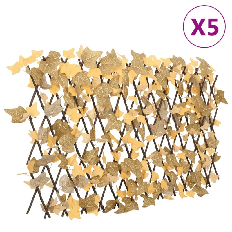 vidaXL Καφασωτό Επεκτ. Πορτοκαλί 5 Τεμ. 180x60 εκ. Τεχνητός Σφένδαμος
