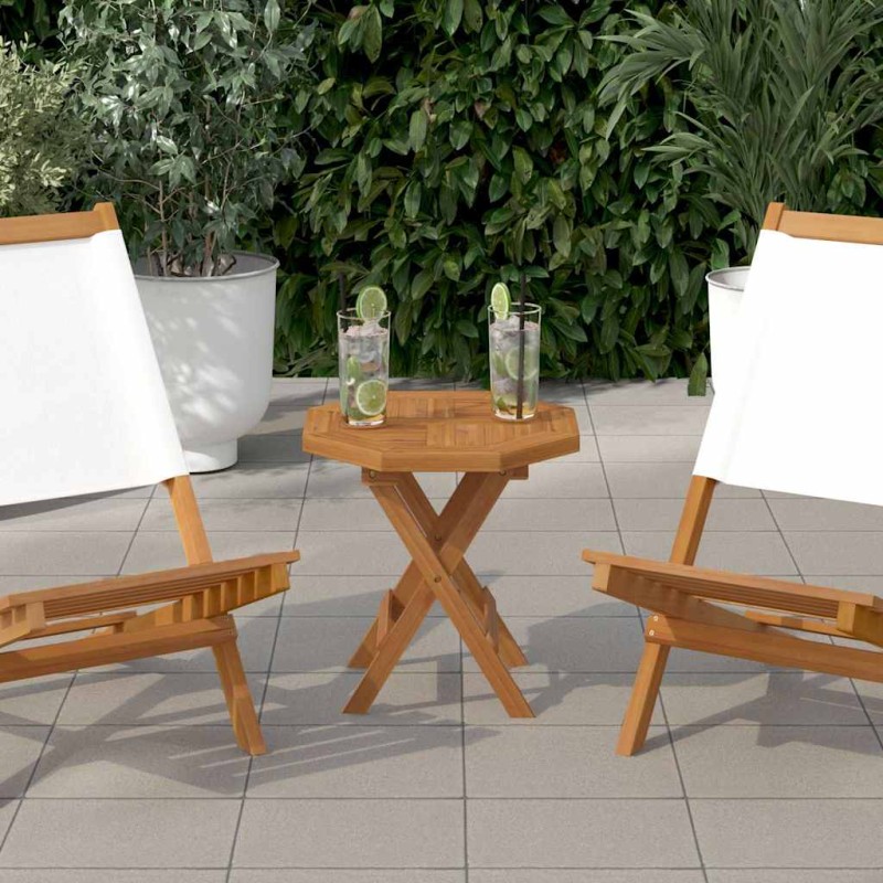 vidaXL Επιφάνεια Τραπεζιού Οκτάγωνη 40x40x2,5 εκ. Μασίφ Ξύλο Teak