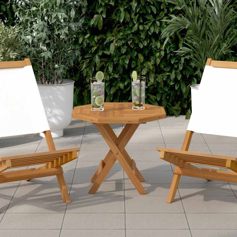 vidaXL Επιφάνεια Τραπεζιού Οκτάγωνη 50x50x2,5 εκ. Μασίφ Ξύλο Teak