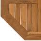 vidaXL Επιφάνεια Τραπεζιού Οκτάγωνη 60x60x2,5 εκ. Μασίφ Ξύλο Teak