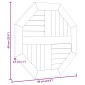vidaXL Επιφάνεια Τραπεζιού Οκτάγωνη 60x60x2,5 εκ. Μασίφ Ξύλο Teak