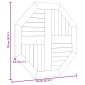vidaXL Επιφάνεια Τραπεζιού Οκτάγωνη 70x70x2,5 εκ. Μασίφ Ξύλο Teak