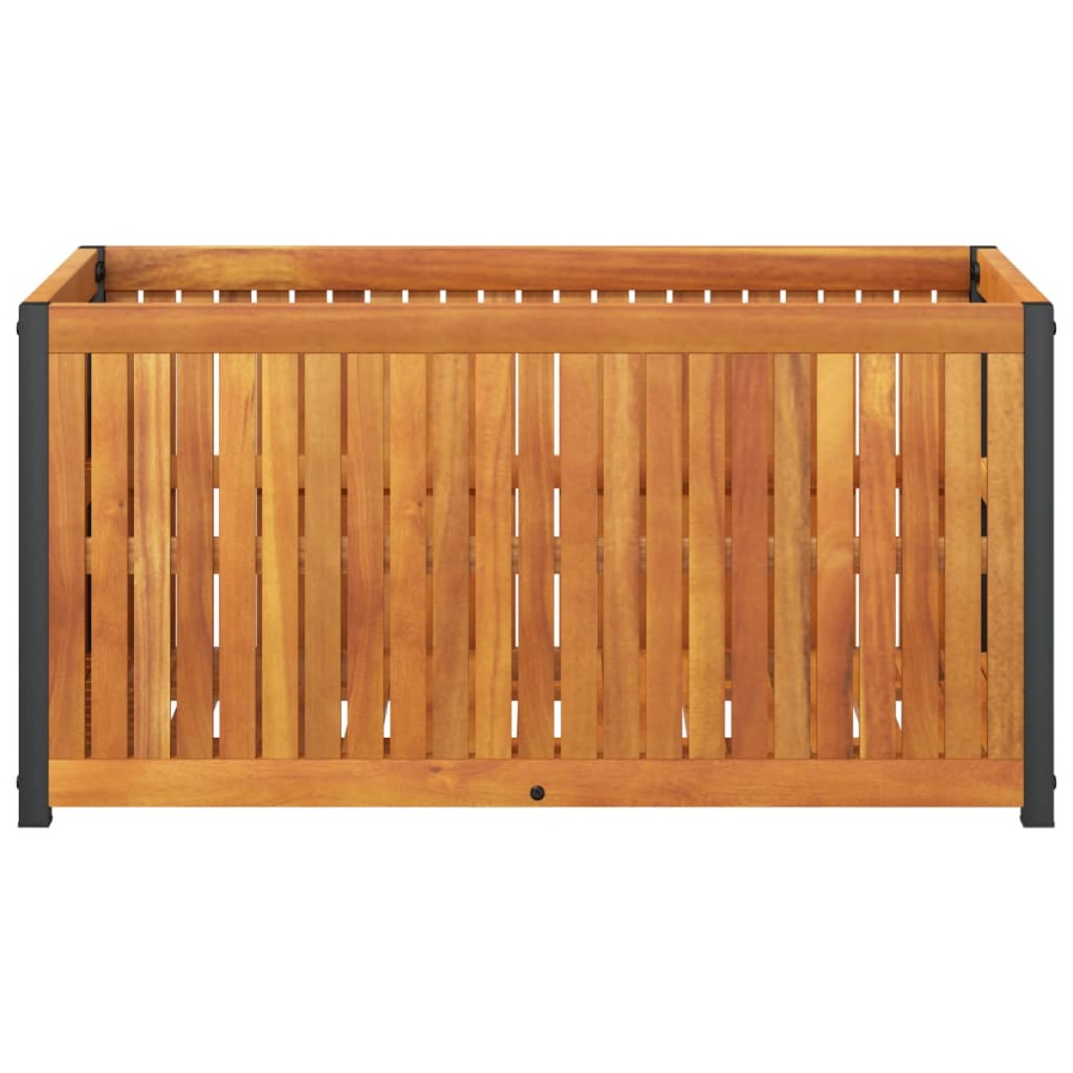 vidaXL Ζαρντινιέρα Κήπου 85x45x44 εκ. Μασίφ Ξύλο Ακακίας/Ατσάλι