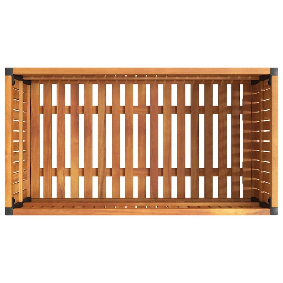 vidaXL Ζαρντινιέρα Κήπου 85x45x44 εκ. Μασίφ Ξύλο Ακακίας/Ατσάλι