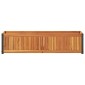 vidaXL Ζαρντινιέρα Κήπου 110x30x27,5 εκ. Μασίφ Ξύλο Ακακίας/Ατσάλι