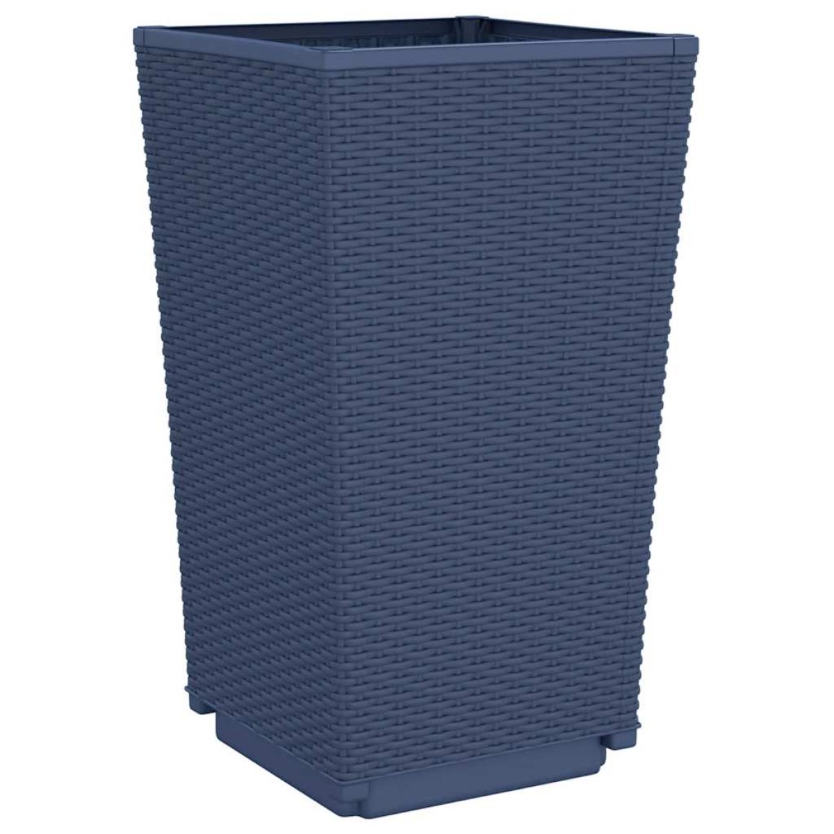 vidaXL Ζαρντινιέρες Κήπου 2 τεμ. Μπλε Γκρι 32,5x32,5x57 εκ. Πολυπροπυλένιο