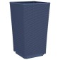 vidaXL Ζαρντινιέρες Κήπου 2 τεμ. Μπλε Γκρι 32,5x32,5x57 εκ. Πολυπροπυλένιο
