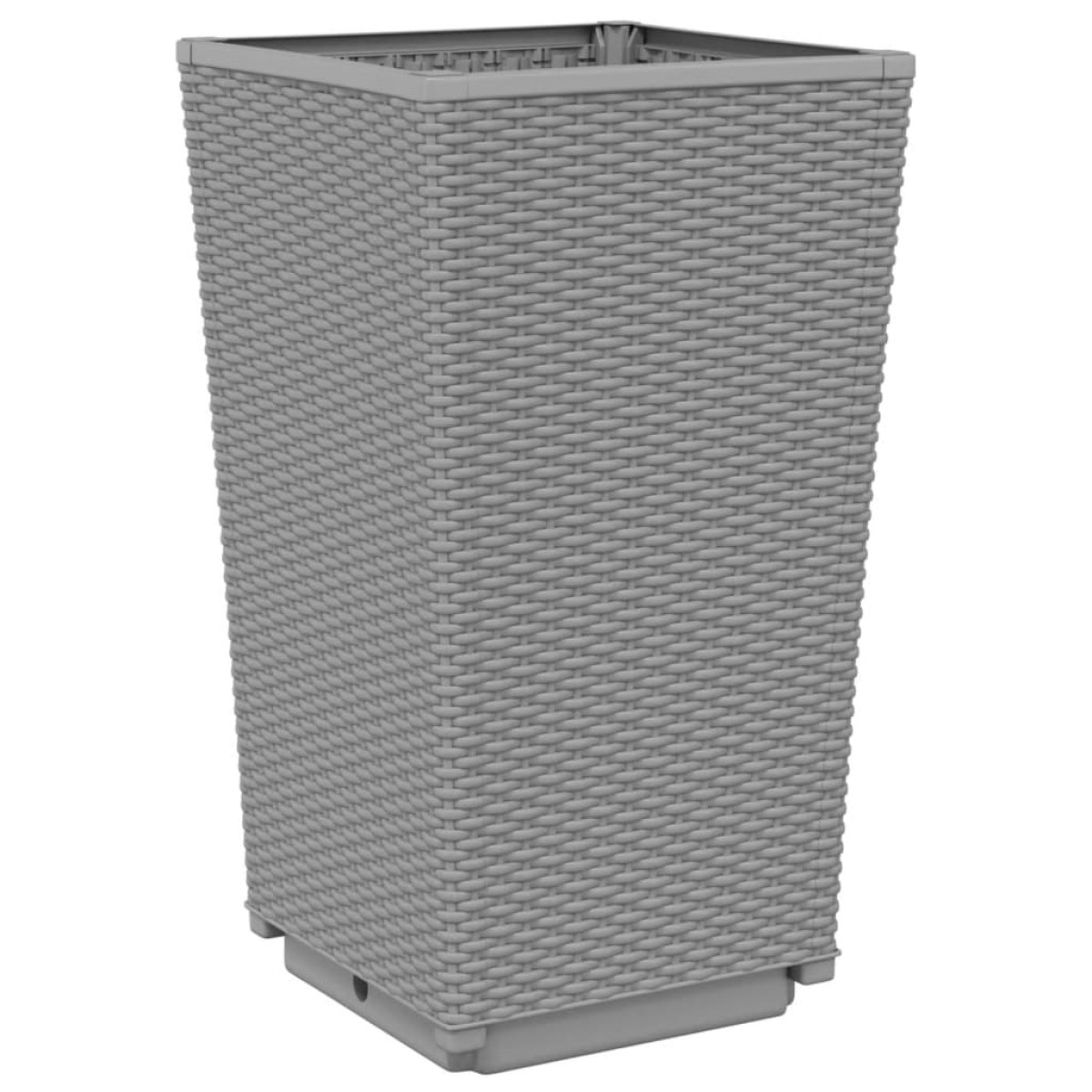 vidaXL Ζαρντινιέρες 2 τεμ. Αν. Γκρι 32,5x32,5x57 εκ. Πολυπροπυλένιο