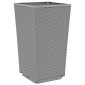 vidaXL Ζαρντινιέρες 2 τεμ. Αν. Γκρι 32,5x32,5x57 εκ. Πολυπροπυλένιο