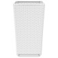vidaXL Ζαρντινιέρες Κήπου 2 τεμ. Λευκό 32,5x32,5x57 εκ. Πολυπροπυλένιο