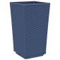 vidaXL Ζαρντινιέρες Κήπου 4 τεμ. Μπλε Γκρι 32,5x32,5x57 εκ. Πολυπροπυλένιο