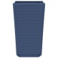 vidaXL Ζαρντινιέρες Κήπου 4 τεμ. Μπλε Γκρι 32,5x32,5x57 εκ. Πολυπροπυλένιο