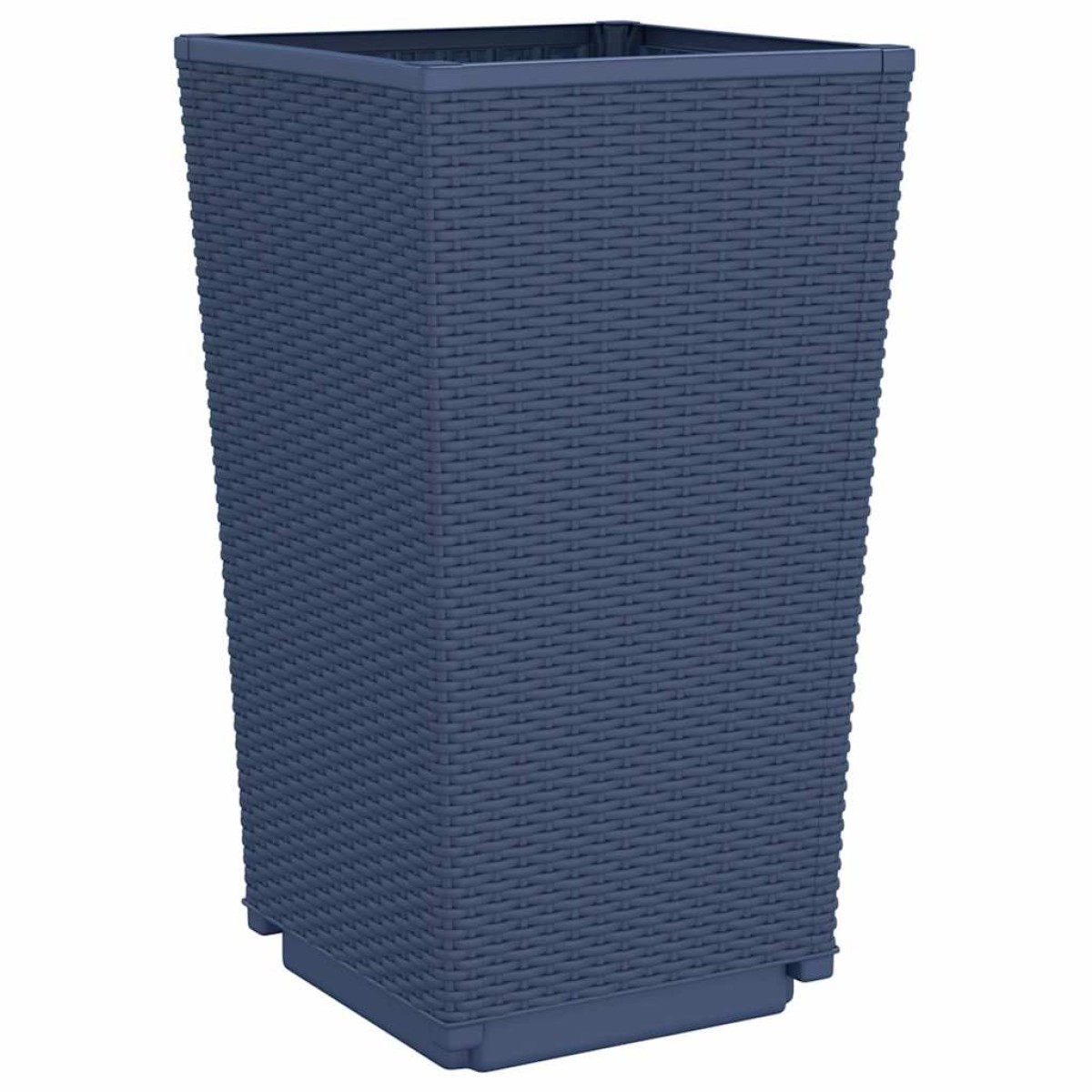 vidaXL Ζαρντινιέρες Κήπου 4 τεμ. Μπλε Γκρι 32,5x32,5x57 εκ. Πολυπροπυλένιο