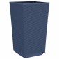 vidaXL Ζαρντινιέρες Κήπου 4 τεμ. Μπλε Γκρι 32,5x32,5x57 εκ. Πολυπροπυλένιο
