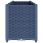 vidaXL Ζαρντινιέρα Κήπου Μπλε Γκρι 160x40x53 εκ. Πολυπροπυλένιο