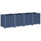 vidaXL Ζαρντινιέρα Κήπου Μπλε Γκρι 160x40x53 εκ. Πολυπροπυλένιο