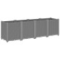 vidaXL Ζαρντινιέρα Κήπου Ανοιχτό Γκρι 160x40x53 εκ. Πολυπροπυλένιο