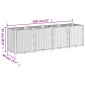 vidaXL Ζαρντινιέρα Κήπου Ανοιχτό Γκρι 160x40x53 εκ. Πολυπροπυλένιο