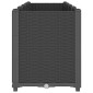 vidaXL Ζαρντινιέρα Κήπου Μαύρη 160x40x53 εκ. Πολυπροπυλένιο