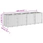 vidaXL Ζαρντινιέρα Κήπου Μαύρη 160x40x53 εκ. Πολυπροπυλένιο