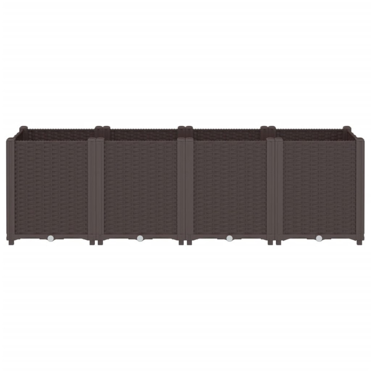 vidaXL Ζαρντινιέρα Κήπου Καφέ 160x40x53 εκ. Πολυπροπυλένιο