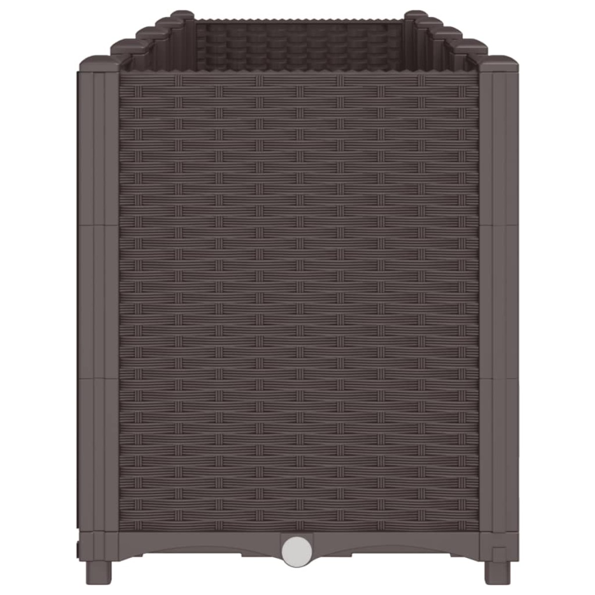 vidaXL Ζαρντινιέρα Κήπου Καφέ 160x40x53 εκ. Πολυπροπυλένιο