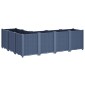 vidaXL Ζαρντινιέρα Κήπου Μπλε Γκρι 160x120x53 εκ. Πολυπροπυλένιο