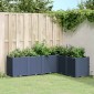 vidaXL Ζαρντινιέρα Κήπου Μπλε Γκρι 160x120x53 εκ. Πολυπροπυλένιο