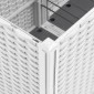 vidaXL Ζαρντινιέρα Κήπου Λευκή 160x120x53 εκ. Πολυπροπυλένιο