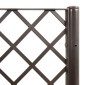 vidaXL Ζαρντινιέρα Κήπου με Καφασωτό Καφέ 160 x 40 x 140 εκ. από PP