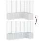 vidaXL Ζαρντινιέρα Κήπου με Καφασωτό Λευκή 160x120x140 εκ. από PP