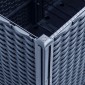 vidaXL Ζαρντινιέρα Κήπου με Καφασωτό Μπλε Γκρι 160x160x140 εκ. από PP