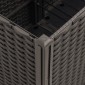 vidaXL Ζαρντινιέρα Κήπου με Καφασωτό Καφέ 160 x 160 x 140 εκ. από PP
