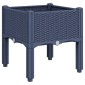 vidaXL Ζαρντινιέρα Κήπου με Πόδια Μπλε Γκρι 40x40x42 εκ. από Πολυπροπυλένιο