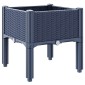 vidaXL Ζαρντινιέρα Κήπου με Πόδια Μπλε Γκρι 40x40x42 εκ. από Πολυπροπυλένιο