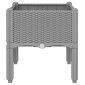 vidaXL Ζαρντινιέρα Κήπου με Πόδια Αν. Γκρι 40x40x42 εκ Πολυπροπυλένιο