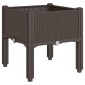 vidaXL Ζαρντινιέρα Κήπου με Πόδια Καφέ 40x40x42 εκ. Πολυπροπυλένιο