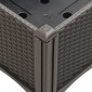 vidaXL Ζαρντινιέρα Κήπου με Πόδια Καφέ 40x40x42 εκ. Πολυπροπυλένιο