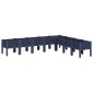 vidaXL Ζαρντινιέρα Κήπου με Πόδια Μπλε Γκρι 200x160x42 εκ. Πολυπροπυλένιο