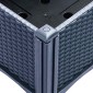 vidaXL Ζαρντινιέρα Κήπου με Πόδια Μπλε Γκρι 200x160x42 εκ. Πολυπροπυλένιο