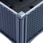 vidaXL Ζαρντινιέρα Κήπου με Καφασωτό Μπλε Γκρι 40x40x142 εκ. από PP